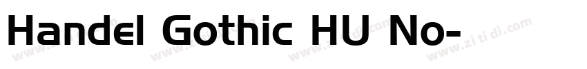 Handel Gothic HU No字体转换